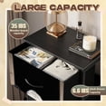 thumbnail image 2 of Animal Dresser for Bedroom with 4 Storage Drawers 3D Animal Cows Holstein Cow Half Dutch Door Wooden Planks Dark Dressers Chest of Drawers Steel Framed Fabric Closet Organizers for Nursery Entryway, 2 of 8