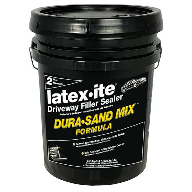 LatexIte Black Asphalt Driveway Filler and Sealer 4.75 gal