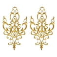 thumbnail image 2 of veasfak Embroidered Applique Sew On Flower Embroidery Patch for Cosplay Costumes Gold, 2 of 9