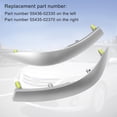 thumbnail image 5 of 55436-02330 Left & Right Upper Side Central Dashboard Cover Strip Trim Fit for Toyota Corolla 2010-2013 Navigation Panel Frame Moulding Replacement for 55435-02370, 5 of 6