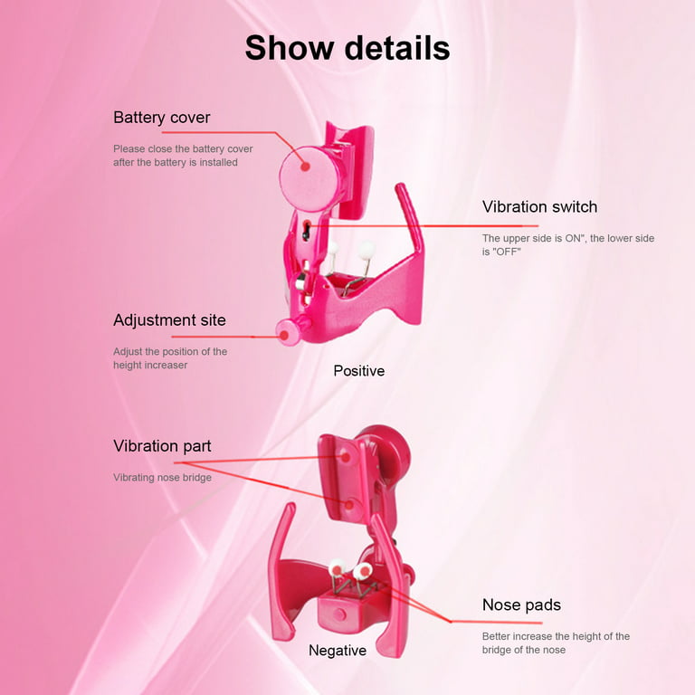 FLW Electric Nose Clip Painless Effective Nose Heighten Device Beauty Nose  Up Lifting Shaper Clip for Girl