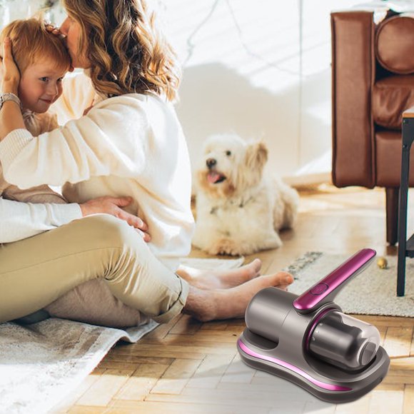 Vacuum Bed Vacuum Cleaner 8KPa Suction Cordless Mattress Vacuum Cleaner with HEPA Filter 100W Kills Mite Handheld Vacuums 2- Speed Deep Cleaner for Bed Cleaning / Sheet