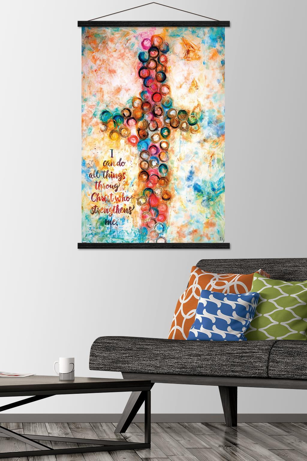 Ivan Guaderrama - Steadfast-Versiculo Wall Poster with Magnetic Frame, 22.375" x 34"