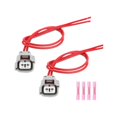 thumbnail image 1 of 2pcs Turn Signal Light Connector Harness 2 Way For 90980-11019,sfygv, 1 of 5