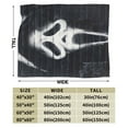 thumbnail image 3 of Ghost-Face Throw Blanket,Horror Movie Flannel Blanket for Kids Couch Bed 60" x 80", 3 of 7