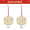 thumbnail image 2 of Cauagu Colorful Checkered 1 Pattern Acrylic Christmas Pendant,1-Pack Christmas Ornaments Xmas Tree Decor Christmas Décor with Ribbon Cute Tree Hanging for Party Favors-Hexagon, 2 of 7