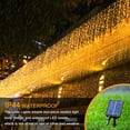 thumbnail image 2 of Lámpara Cortina de malla LED, luces de hadas, decoración solar para bodas, fiestas, jardines (cálido) Tmvgtek Para estrenar, 2 of 9