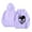 1-Purple, variant on Women's Halloween Hooded Sweatshirts Skull Graphic Long Sleeve Drawstring Pullover Tops Skeleton Print Hoodie Shirts