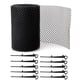 thumbnail image 1 of Outdoor Roof Garden Balcony Gutter Drenaje Protector Guard Reduce el tapón de bloqueo Tapón de malla Cubierta de malla Filtro de filtro Neto 18CMX8M Guardurnaity HA010709-02, 1 of 6