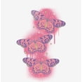 thumbnail image 4 of Spray Paint Butterfly Adult White Crew Neck Short Sleeve Tee-Large, 4 of 4