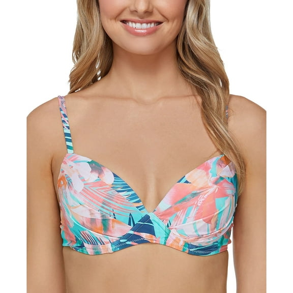 Raisins MULTI Juniors' Vieques Moonshadow Underwire Bikini Swim Top, US Small