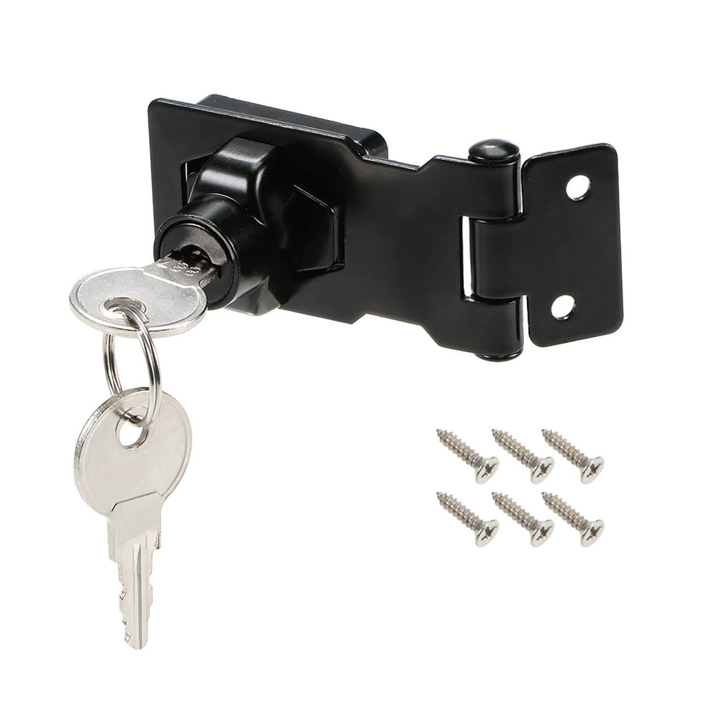 2.5inch Keyed Hasp Locks Zinc Alloy Twist Knob Keyed Locking Hasp w
