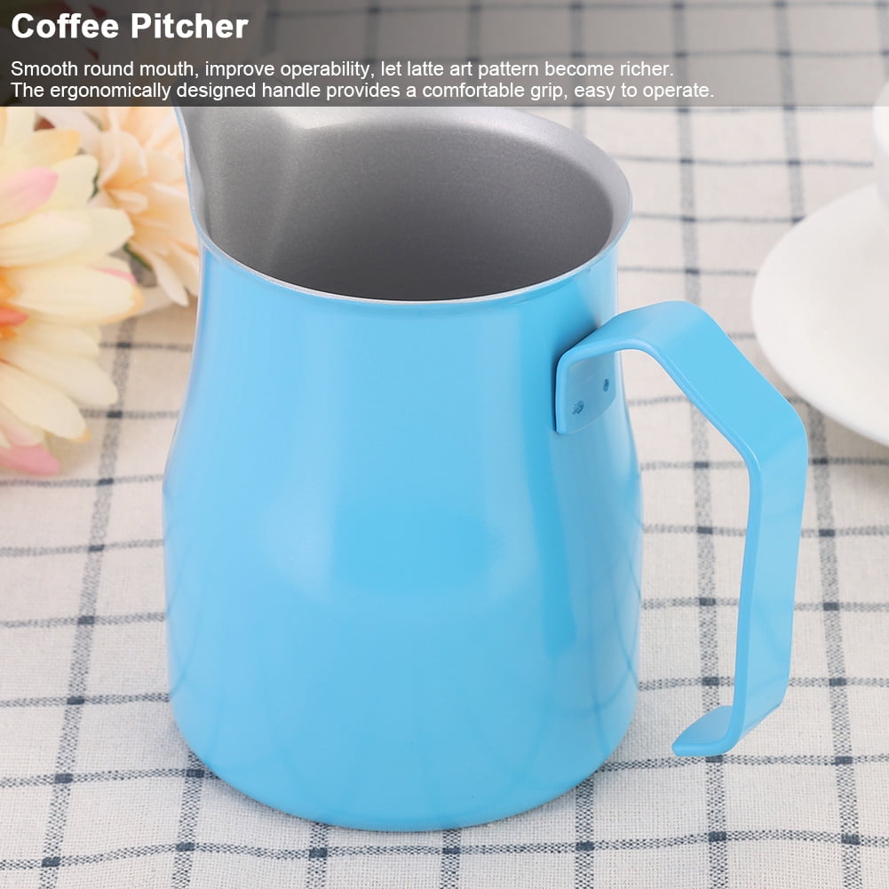 Coffee Latte Art Cup  Pitcher, 550ml Stainless Steel, Smooth Pouring