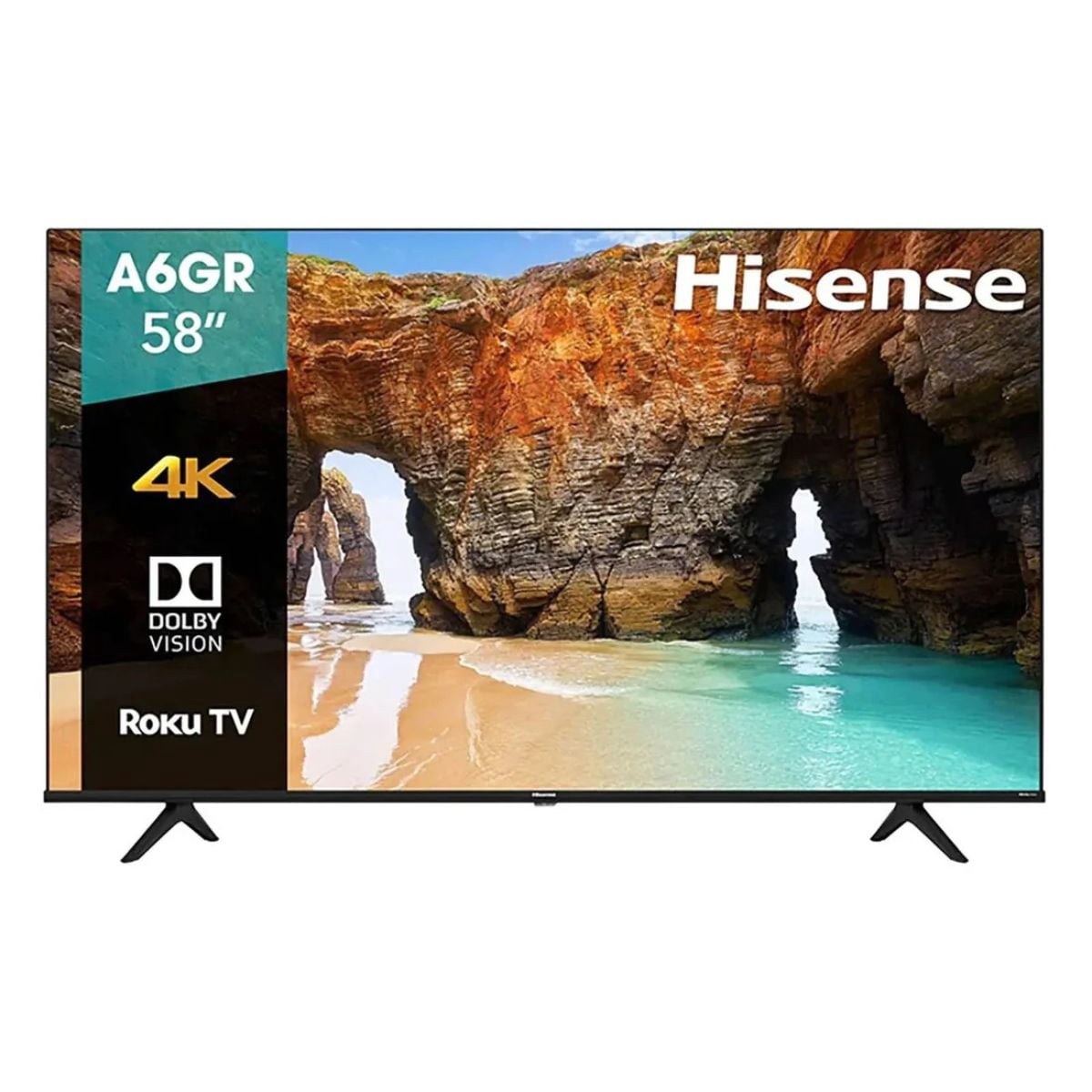 Pantalla 58 Pulgadas Hisense 58A6GR Roku SeriesLED 4K