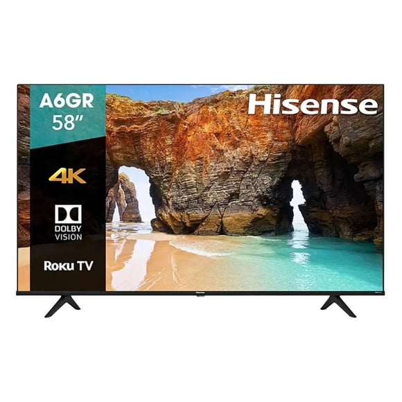 Pantalla 58 Pulgadas Hisense 58A6GR Roku SeriesLED 4K