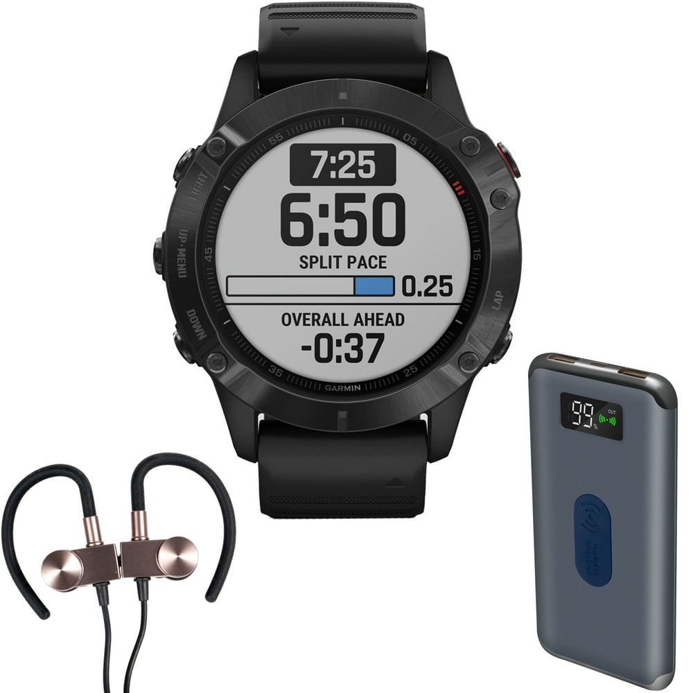 Garmin Fenix 6 PRO Multisport GPS Smartwatch + Wireless Sport Earbuds & More