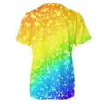 thumbnail image 6 of Womens T Shirts Summer Loose Short Sleeve Gradient Print Tops Spring 2026 Crew Neck Casual Basic Tees, 6 of 6