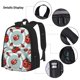 thumbnail image 3 of Disketp Insects Mochila Estampada de Gran Capacidad con Lonchera y Estuche, Set de 3 Piezas para Estudiantes, 3 of 7