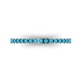 thumbnail image 1 of 0.57 ct Brilliant Round Cut Simulated Turquoise 18K White Gold Stackable Band SZ 9.5, 1 of 6