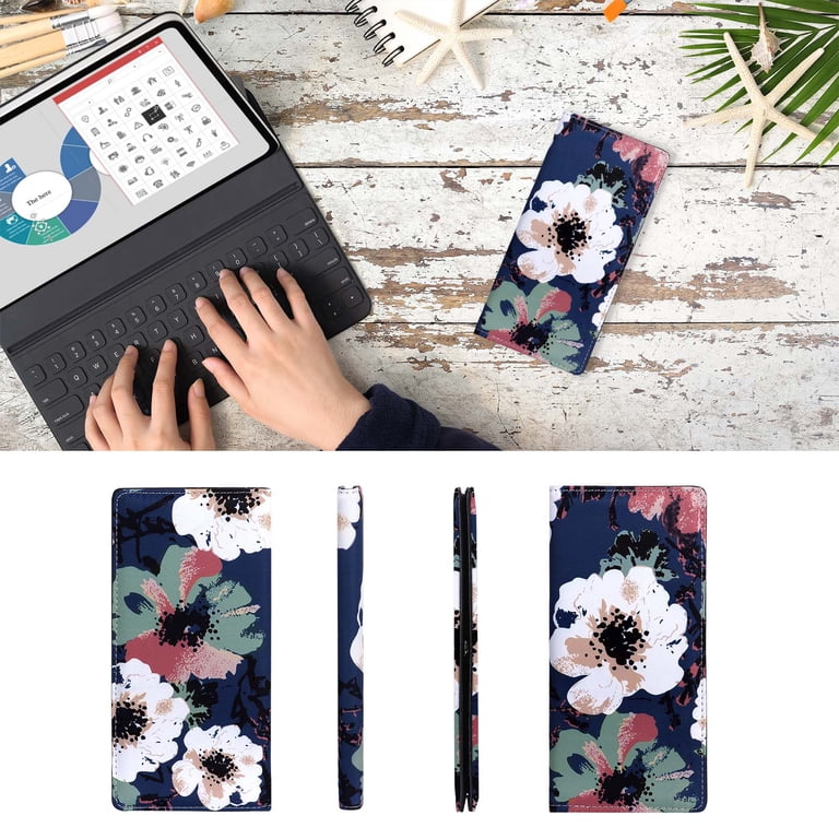 HAWEE Women's Slim Bifold Wallet, Ultra-Thin Canvas and Leather photo 5