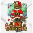 thumbnail image 2 of Christmas Teddy Bear Santa Claus Women's Graphic T Shirt Tees Brisco Brands S, 2 of 5
