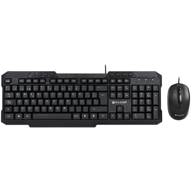 Kit Teclado y Mouse Naceb Technology NA-618N, USB. Color Negro. Naceb Technology NA-618