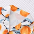 thumbnail image 3 of Pajamas for Women Set Yellow Peach Fruit Print Short Sleeves Button Up Pjs Tops & Short Women Pajamas (Orange XL), 3 of 9