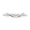 thumbnail image 4 of 14K White Gold Ring Band Wedding Only Polished Contour, 4 of 8