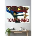 thumbnail image 2 of Vietnam Victorious! Toan Thang! Vietnam War Propaganda Poster Wall Art, Modern Wall Decor For Living Room Bedroom, 24x36 UNFRAMED, 2 of 3
