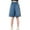 Blue, variant on XIMIN Teen Kids Girls Jorts Baggy Jeans Jorts Elastic Mid-Low Waisted Straight Leg Denim Y2K Shorts Summer Hot Short with Muti Pockets Streetwear