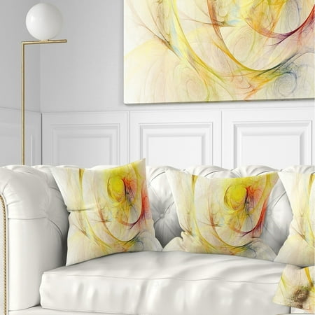 Design Art Designart Yellow Storm Sky Abstract Throw Pillow