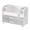White, variant on Lume Wear Vanity Makeup Organizer with 2 Large Drawers and a Spacious Display Cabinet. A Partitioned Top Compartment and 6 Brush Holders Keep Your Beauty Storage Neat and Accessible