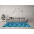 thumbnail image 3 of Ahgly Company Indoor Rectangle Oriental Light Blue Industrial Area Rugs, 2' x 5', 3 of 4