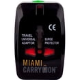thumbnail image 4 of Adaptador de viaje Miami CarryOn Plastic con 2 puertos USB negro, 4 of 6