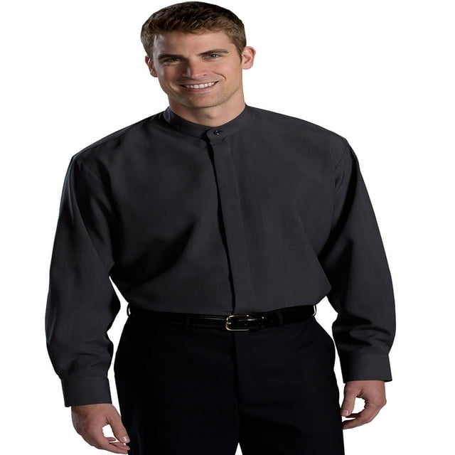 Edwards Chemise à Col à Bande pour Homme Grande Taille, Style 1392