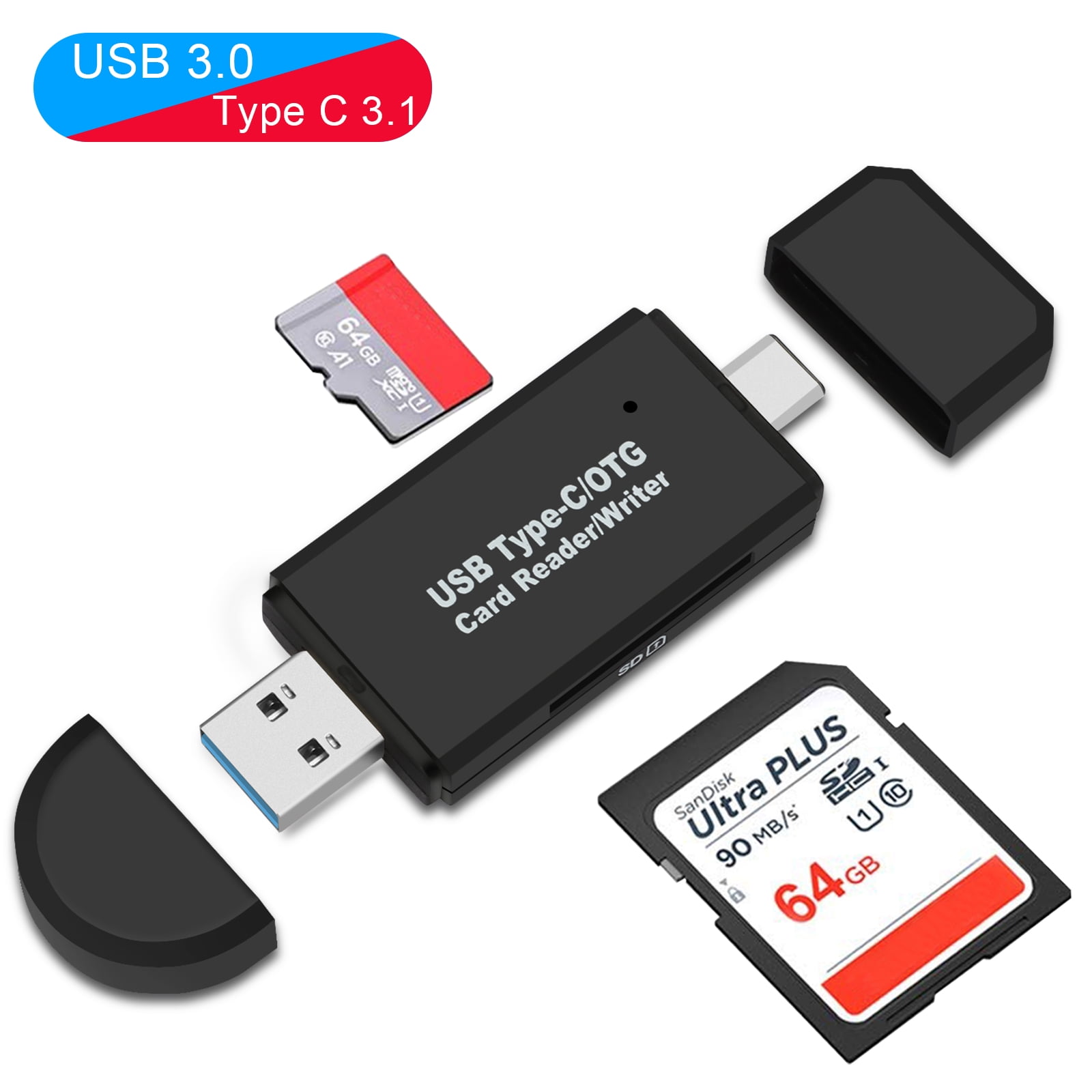USB 2.0 USB Micro OTG SD Card Reader Cell Phone Tablet PC N3 