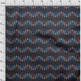 thumbnail image 3 of oneOone Cotton Cambric Fabric Stripe Ikat Print Sewing Fabric BTY 56 Inch Wide, 3 of 4