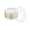 Clear With Gold Rim, variant on 100 Pack Clear Plastic Plates For Wedding - 10 IN Hammered Gold Rimmed Sturdy, Durable And Extra Heavy duty Gold Plastic Plates For Party - Bulk Disposable Plates For Weddings