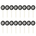 thumbnail image 5 of OFFIGAM 20pcs Racing Wheel Cake Topper Tyre Dessert Cupcake Topper Inserts Racing Theme Party Decorations For Baby Shower Birthday Party Racing Car Party Favor Supplies, 5 of 10