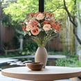 thumbnail image 5 of DefiDgd Spring Imitation Flower Bouquet,Vase Filling Faux Rose Flower Table Centerpieces for Wedding Party Home Entryway Outdoor Indoor Decoration(J), 5 of 6