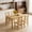 Brown, variant on Soges 5 Piece Dining Table Set, Solid Wood Dining Table And Chairs, Kitchen Table Set For 4, Modern Style Dining Table And Chairs