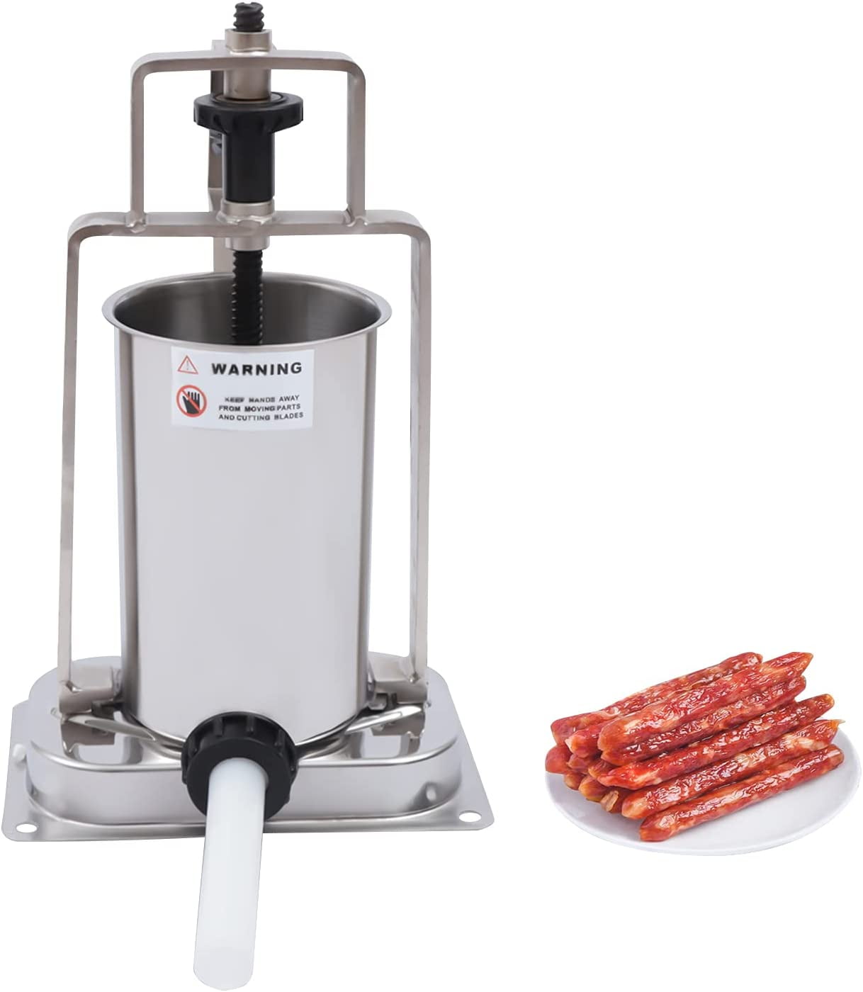 Miumaoev Commercial Stainless Steel Sausage Stuffer Machine Home 2.3L