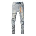 thumbnail image 2 of New Ksubi Men's Jeans 2025 New Fashion Trend High Quality Jeans Slim Fit Stretch Jeans Straight Skinny Denim Pants, 2 of 10