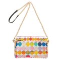 thumbnail image 2 of FORMRS Women Crossbody Purse with Chain Strap Vegan Leather Shoulder Handbag, Yellow Circles, 2 of 7