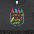thumbnail image 4 of Inktastic 1st Day of Kindergarten Crayons and Apple Back to School Girls Toddler Dress, 4 of 5