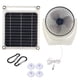 thumbnail image 1 of Advancent Ventilador de escape de panel solar Ventiladores USB a prueba de agua Ventilador de teléfono Ventilador de alta eficiencia para carpas, 1 of 6