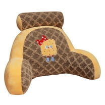 Back Rest Pillow for Sitting in Bed Adult Velvet Reading Pillow with Arms Support Cushion for Sitting Up on Couch Sofa Floor Watching TV Reading Gaming Dorm Essentials