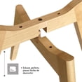 thumbnail image 4 of Sillas Eames Acolchadas Big Room Comedor Patas de Madera Gris, 4 of 4