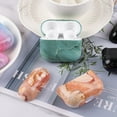 thumbnail image 3 of Protective Case Dust-proof Anti-fall Ultra-thin Marble Pattern Bluetooth-compatible Earphone Protective PC Sleeve for AirPods 3, 3 of 8
