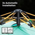 thumbnail image 3 of 2-4 Person Instant Camping Tent, Easy Automatic Pop up Tents for Camping/Outdoor/Beach/Hiking/Traveling,Green, 3 of 7